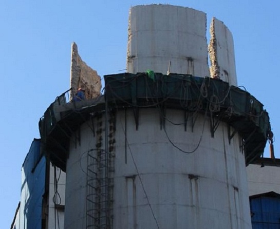 水泥煙囪拆除工程施工方案